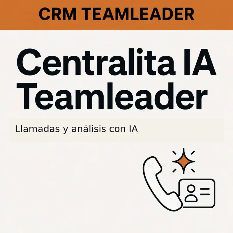 Icono de Centralita IA Teamleader: Llamadas y análisis con IA para Teamleader.
